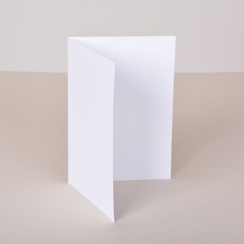 Doble kort 157x220mm ∙ BRILLIANT WHITE ∙ 10 stk